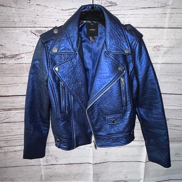 Forever 21 Jackets & Blazers - Forever 21 Blue Jacket